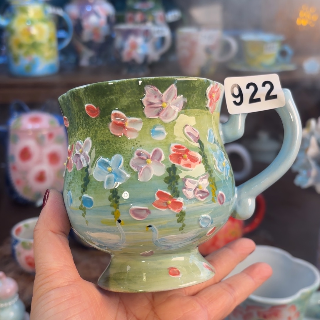 景德镇手绘高温釉下彩陶瓷茶具