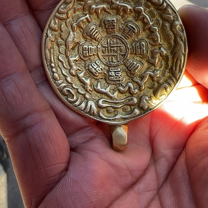 铜铁合金类藏地拾遗藏式吊坠