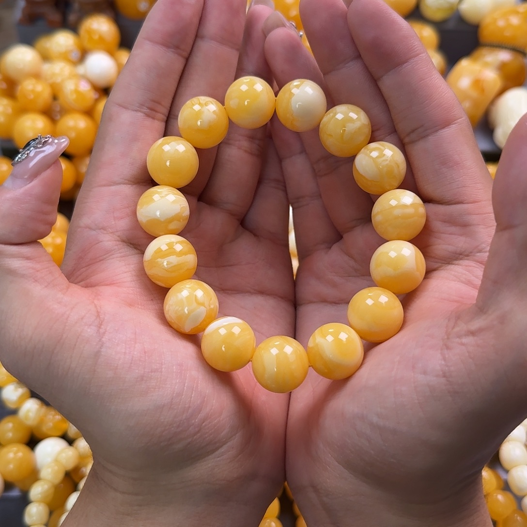 蜜蜡未镶嵌珠宝奇石同料16mm