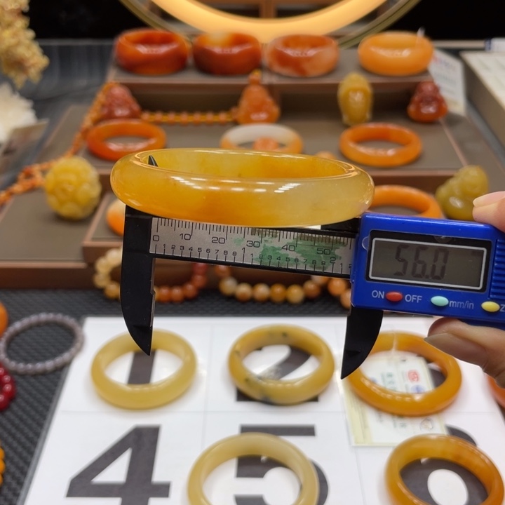 石英质玉（黄龙玉）合金手镯