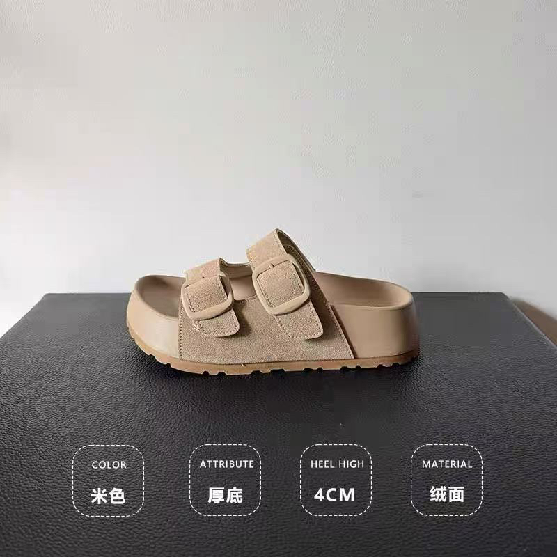 邹先森3118-55厚底增高勃肯凉拖鞋女夏外穿新款