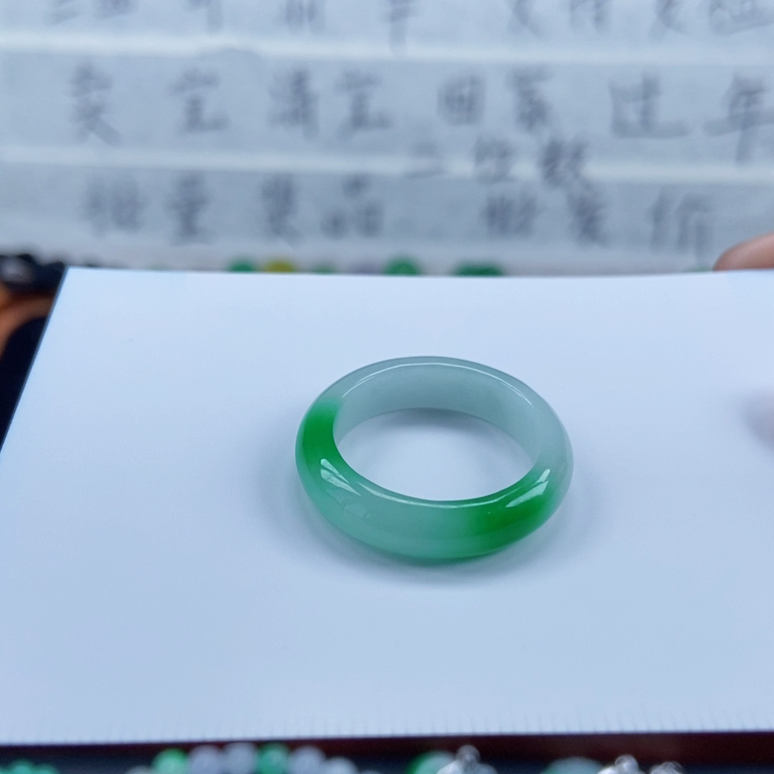 特***光翡翠未镶嵌戒指22