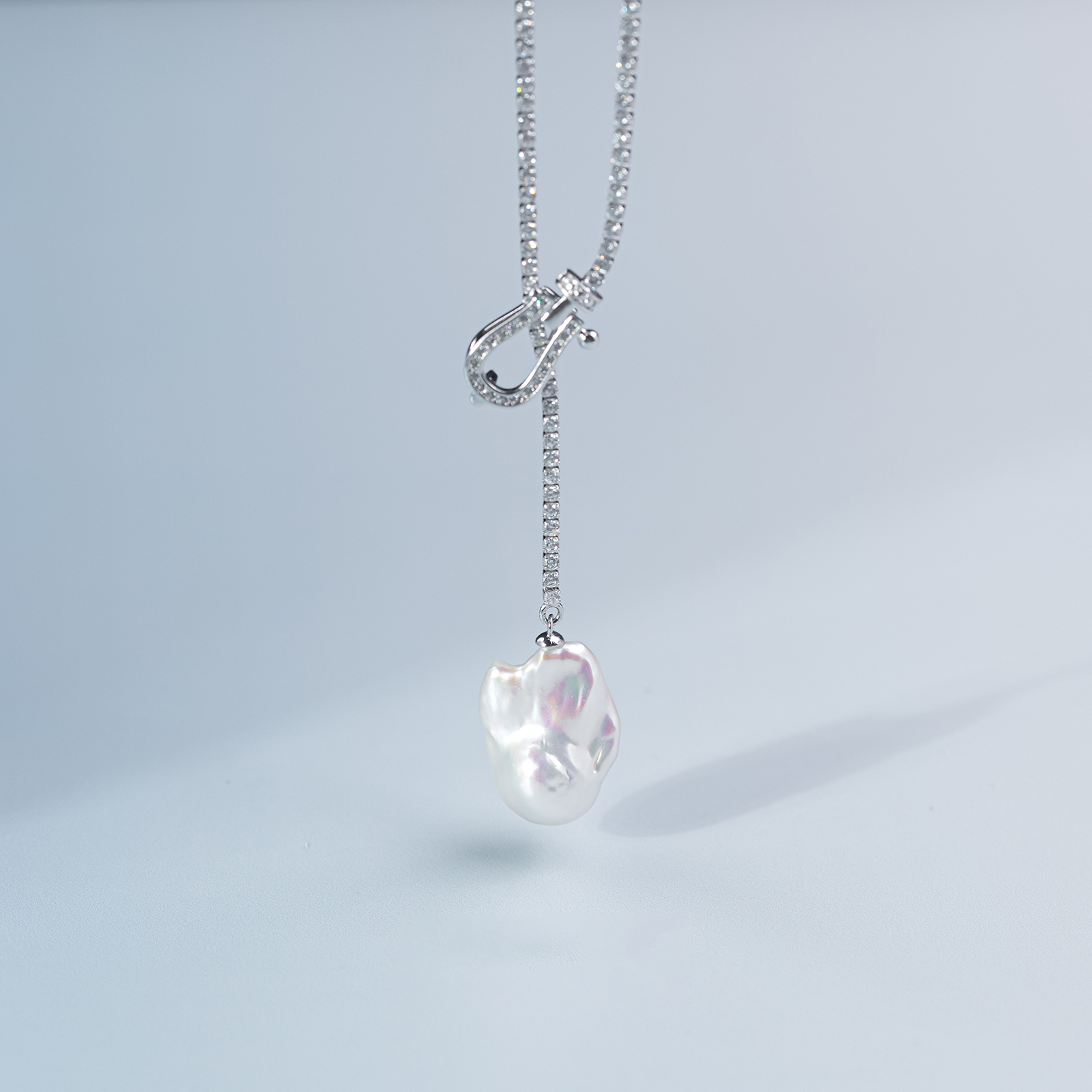 珈白丽“马蹄扣”淡水珍珠项链12-15mm百搭-多样性发货【曼曼设计】