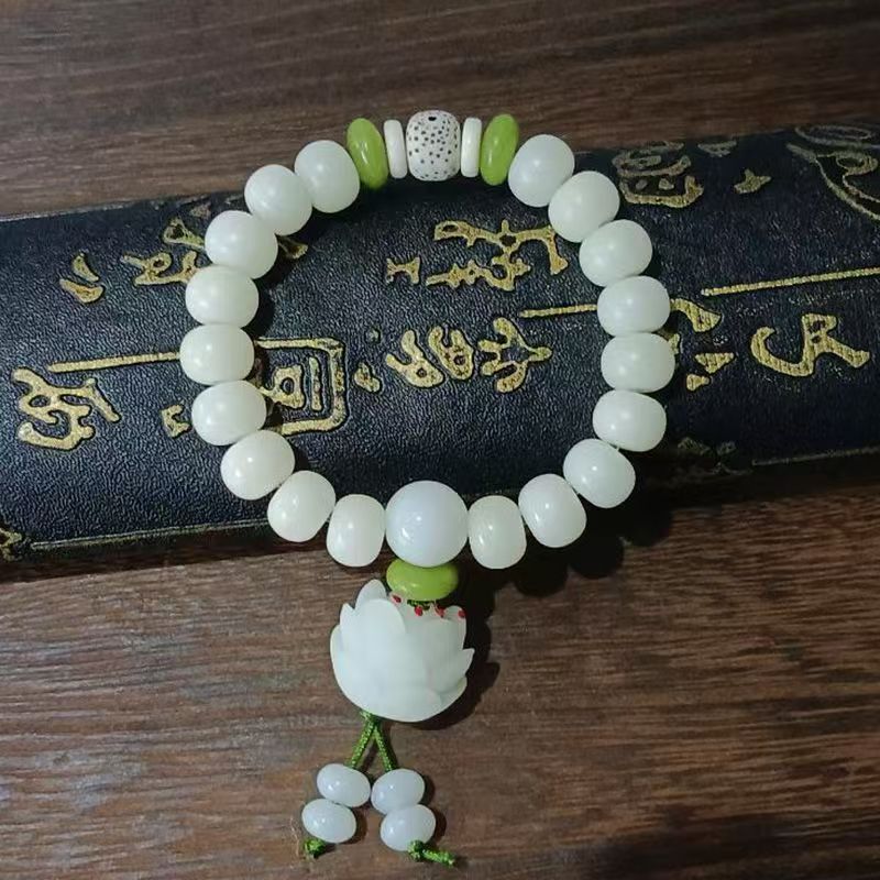 菩提PT-027白玉菩提子佛珠手链（无礼盒）