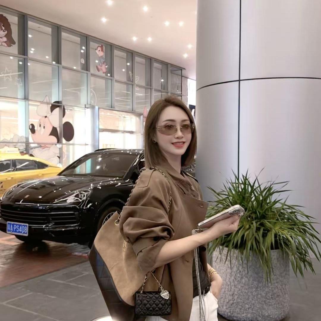 熙薇【月朗星稀】2025早秋新款百搭潮流休闲时尚风衣短款外套H3895