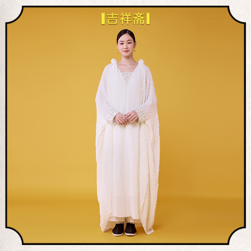 吉祥斋月帘长上衣桑蚕丝轻盈国风中式长上衣251202019