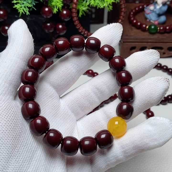 核桃手串/手链你***了猴头玉华串