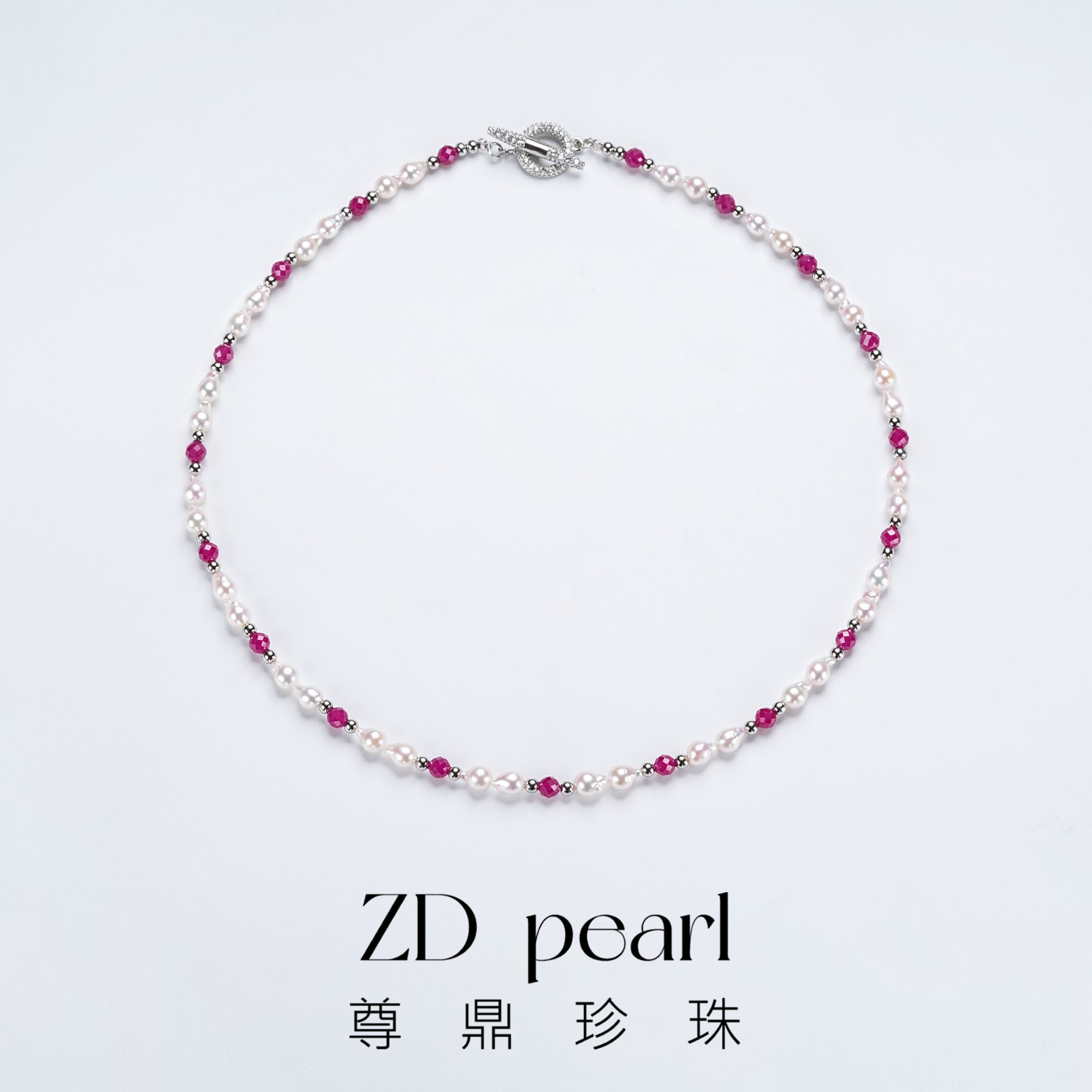 尊鼎珍珠-《梦梵》合金海水珍珠akoya项链-4-5mm-RS