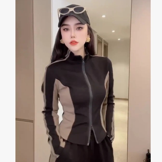 秋季新款韩版休闲时尚百搭运动服套装女MH90601