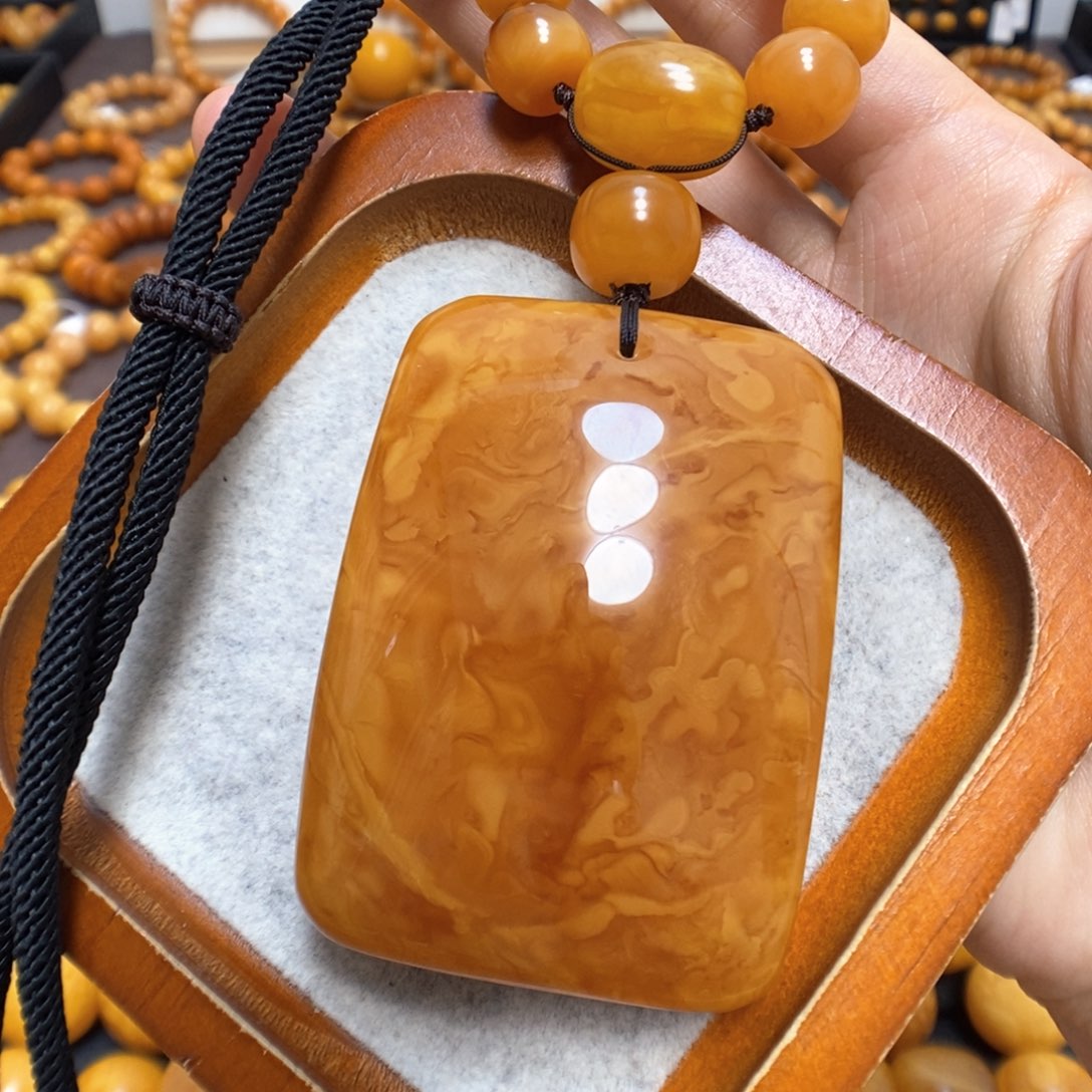 蜜蜡颈饰未镶嵌蜜蜡