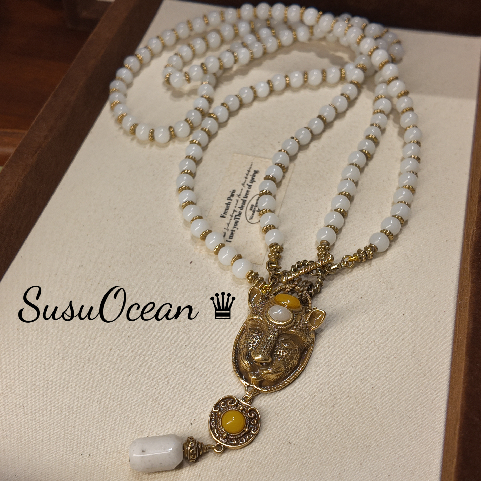 铜合金仿水晶项链 【1126】