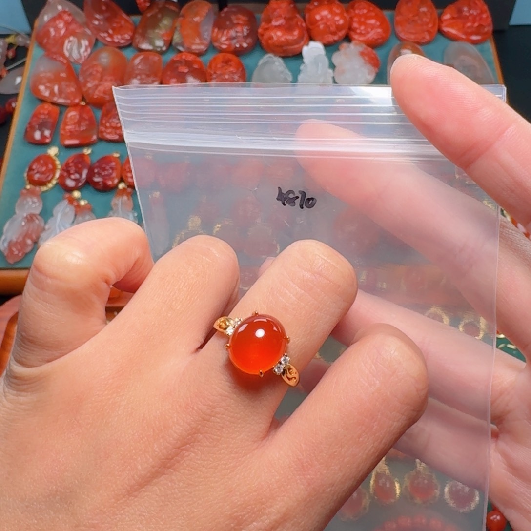 南红玛瑙南红玛瑙银S925镶嵌