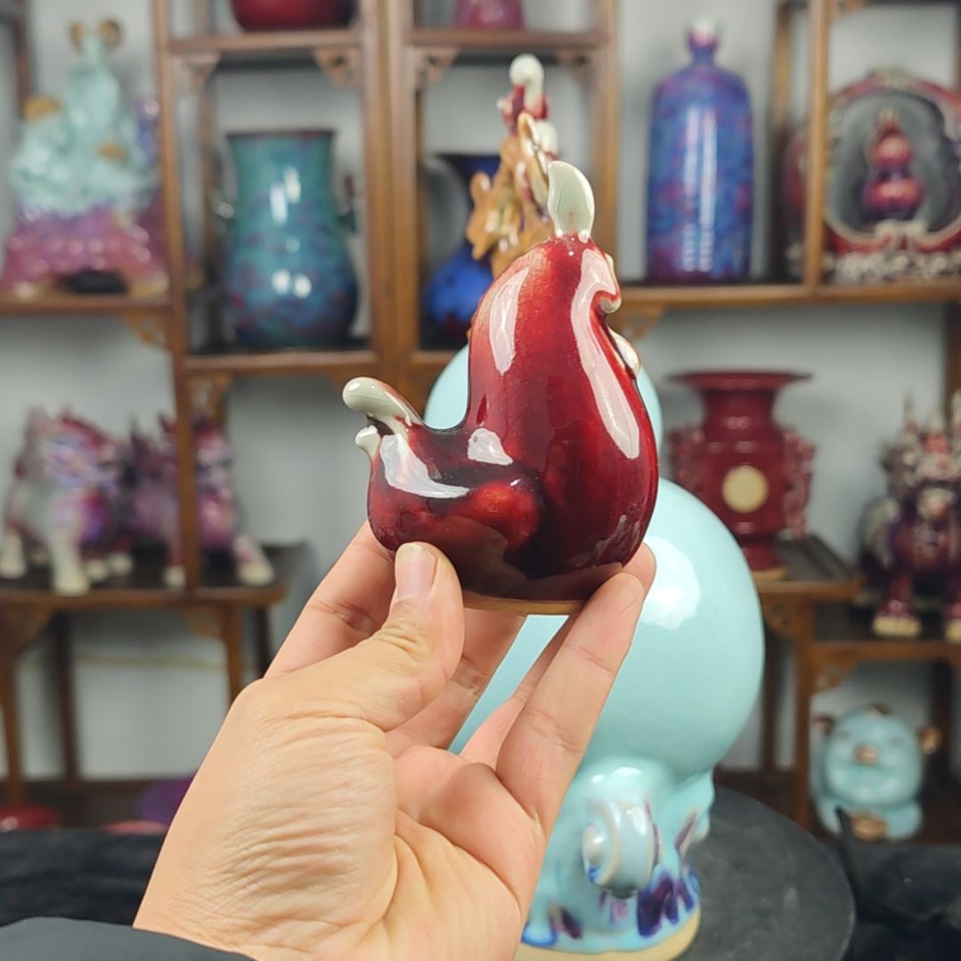 摆件钧瓷摆件神后镇钧瓷摆件
