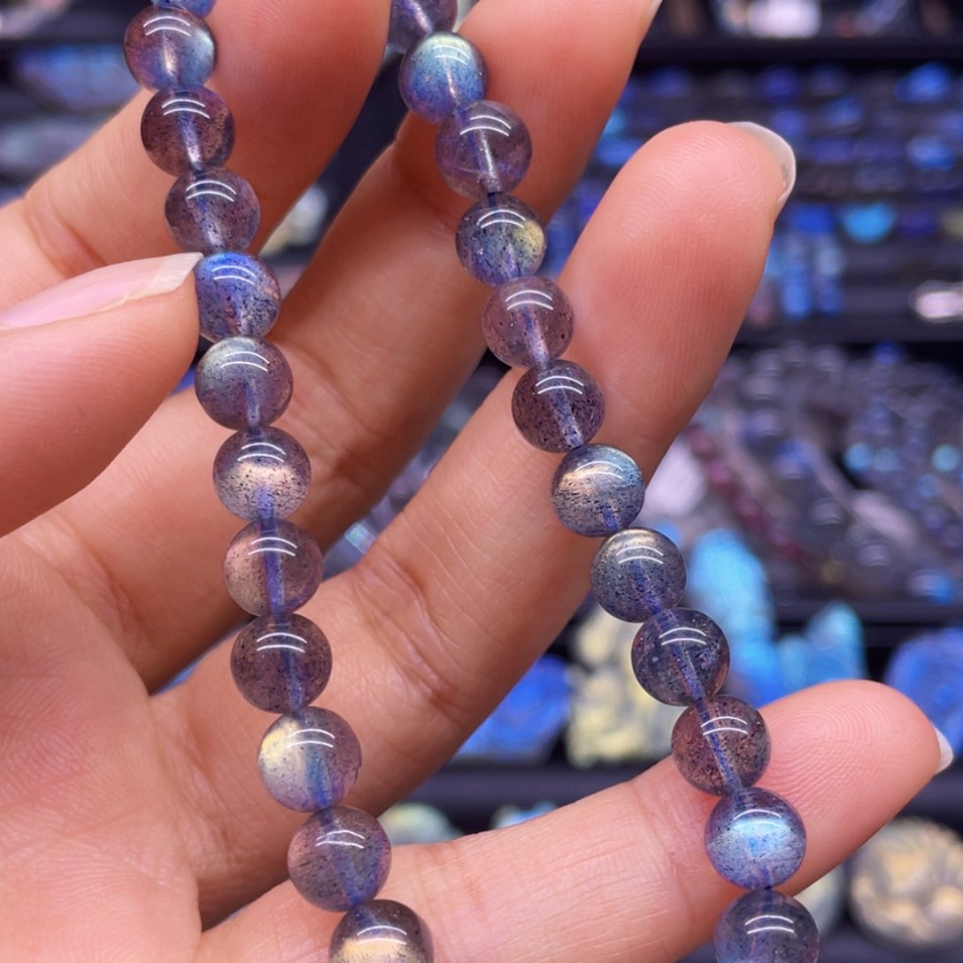 未镶嵌手串长石6.8左右