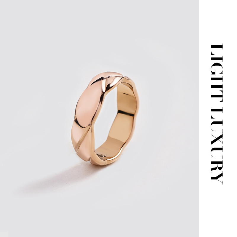 合金戒指 1148358 V金工艺 小香风戒指指环 女百搭气质