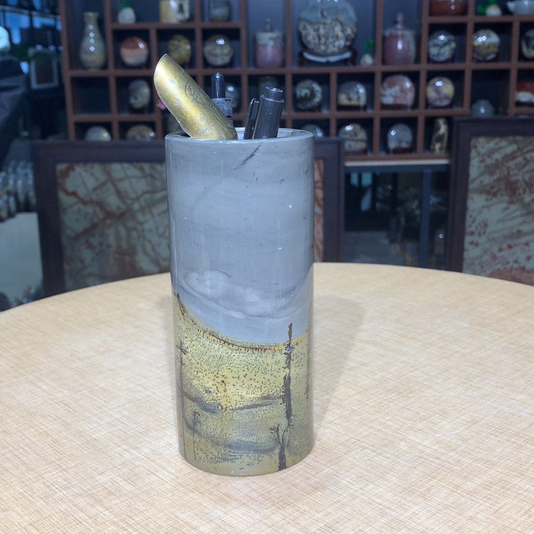 紫砂，广西国画石摆件，收藏观赏