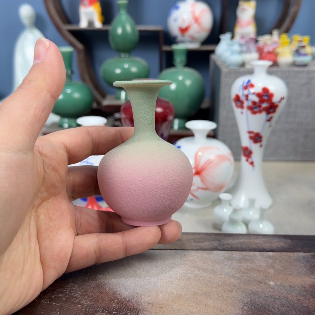 陶瓷手工小花器摆件