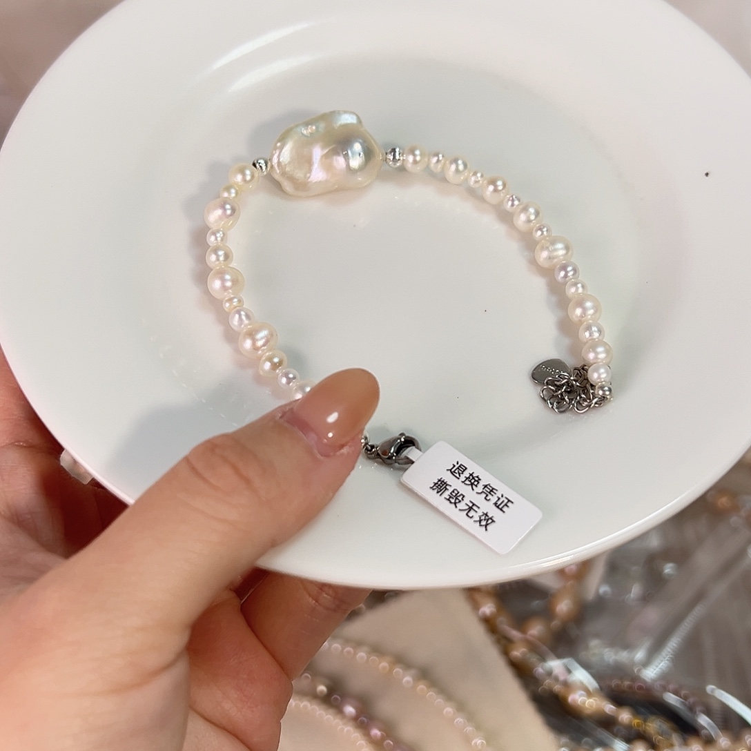 淡水珍珠设计款珠宝合金