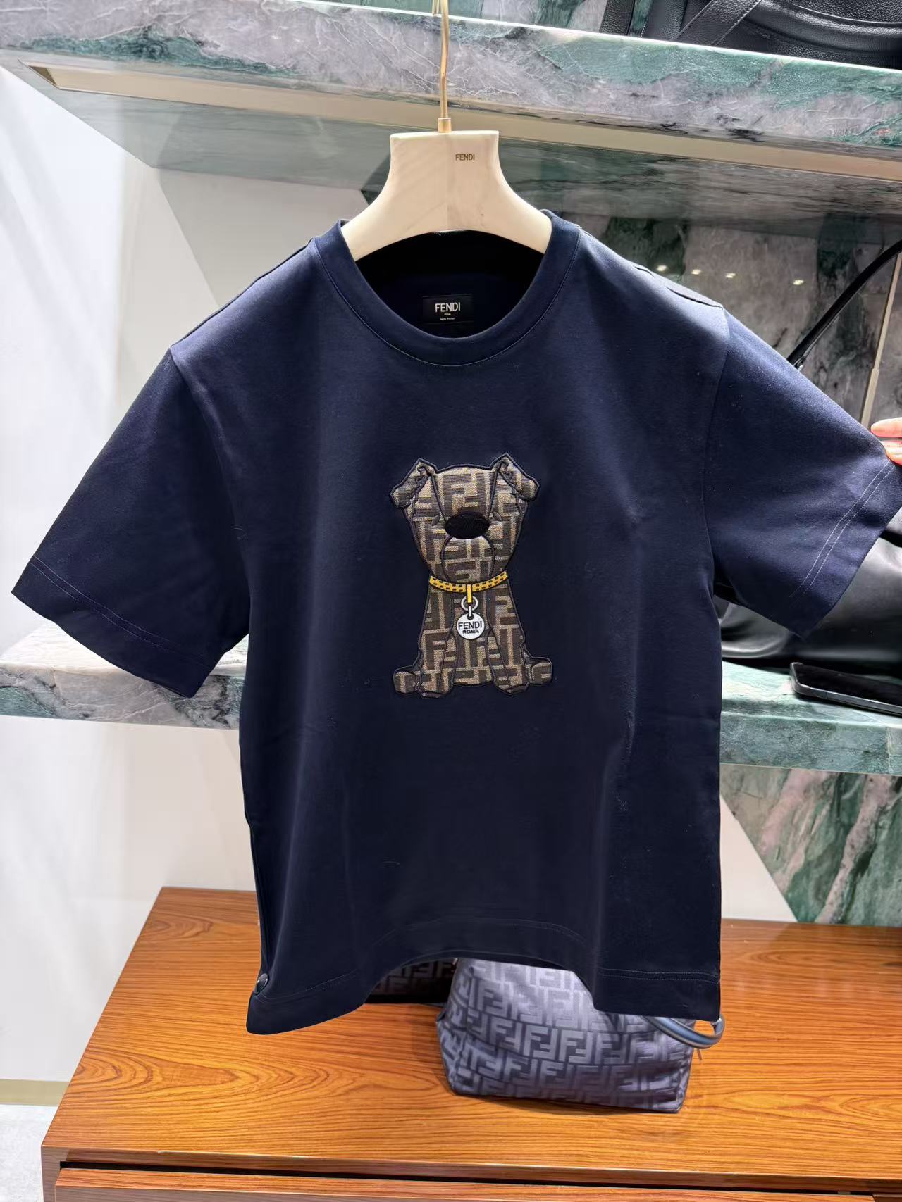 未使用 FENDI/芬迪 2025新款男士logo短袖