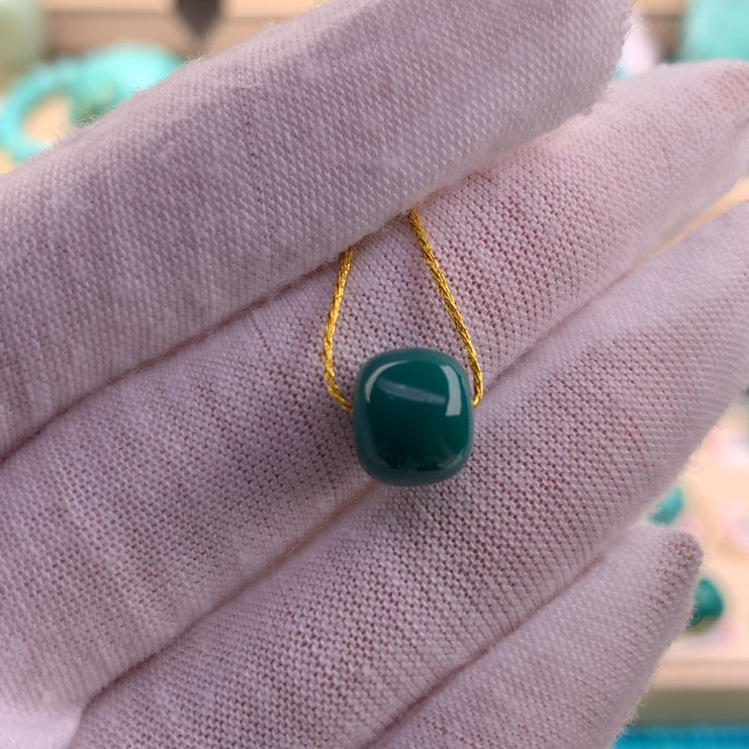 绿松石珠宝奇石未镶嵌9.5×8.1