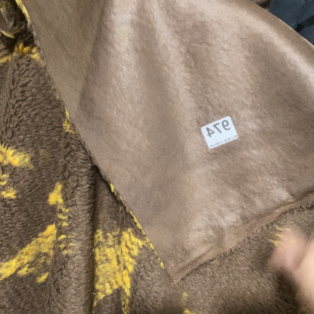 化纤宽1.5米含羊毛麂皮绒复合羊羔绒1米价974