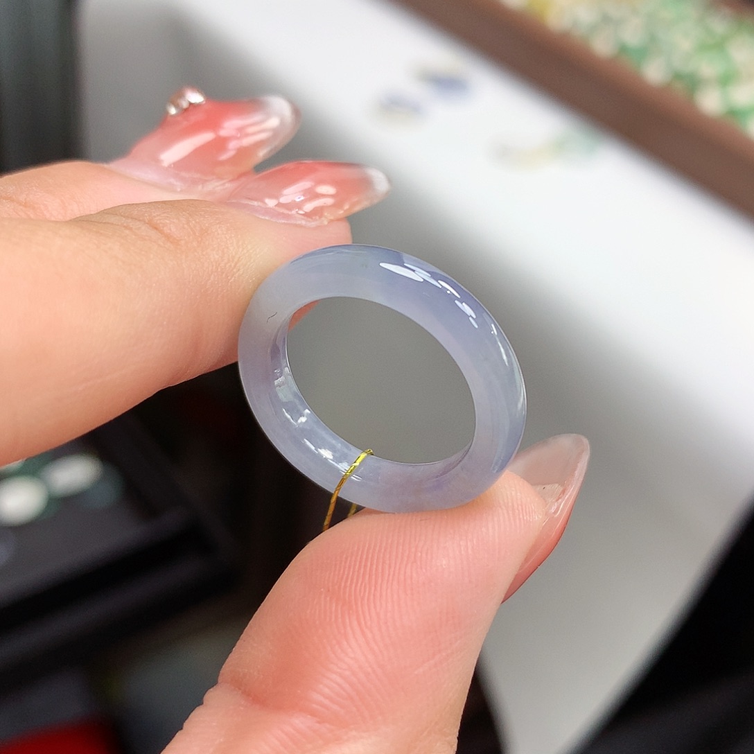 翡翠戒指未镶嵌江**澄14号