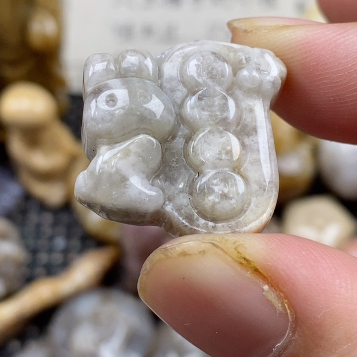 颈饰未镶嵌硅化珊瑚（珊瑚玉）小