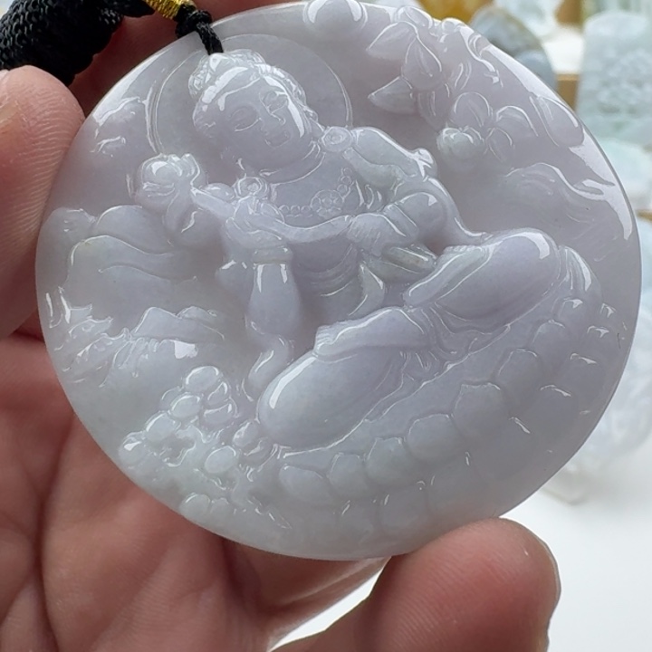 翡翠未镶嵌颈饰天然缅甸A货翡翠