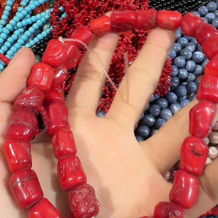 玛瑙/玉髓合金珠宝半成品一条大号三姑娘桶珠