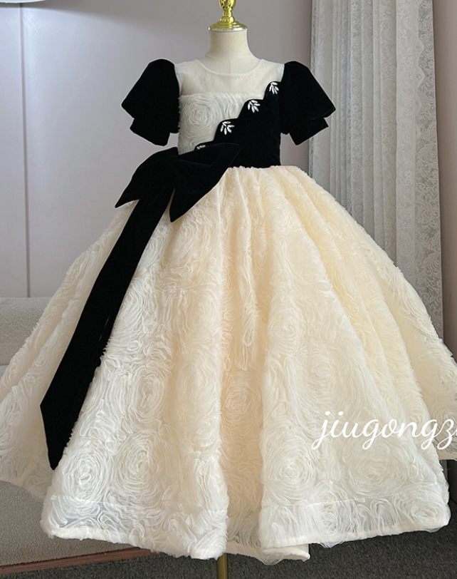 【洛挞挞】生日走秀重工公主裙高端儿童礼服花童主持