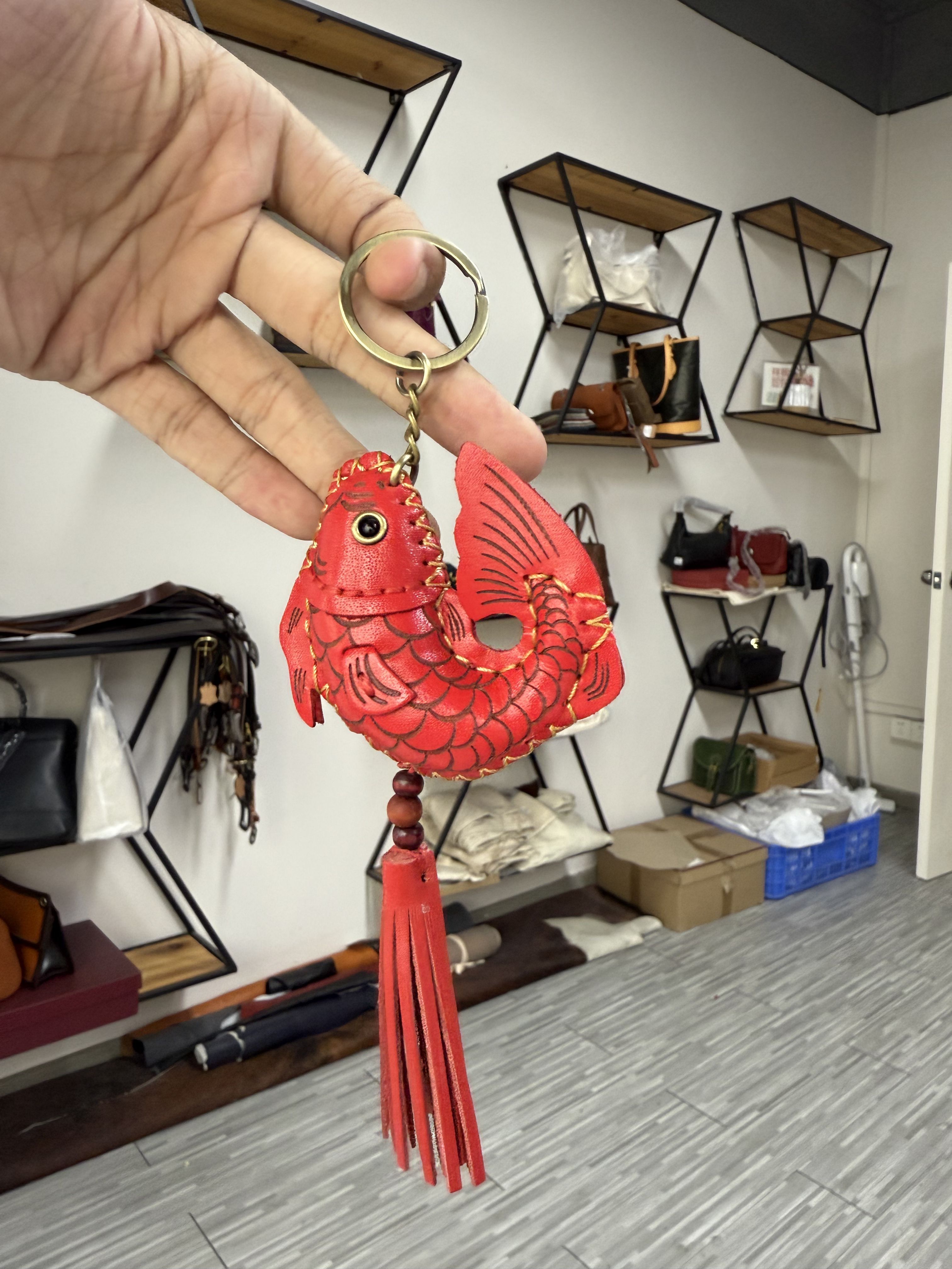 【溯源者】小锦鲤鱼复古风手工包挂件中式挂饰SYZ-043