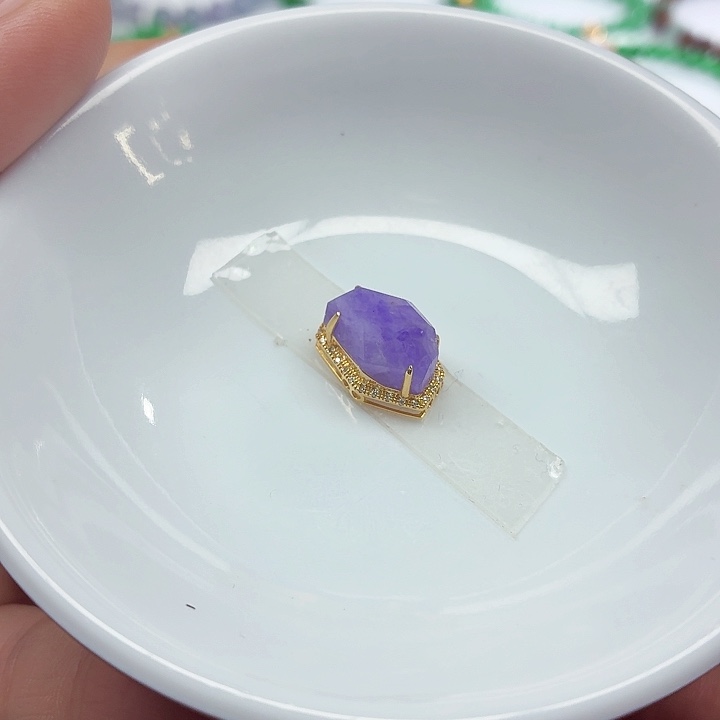 翡翠18K金镶嵌手链天然缅甸翡翠A货