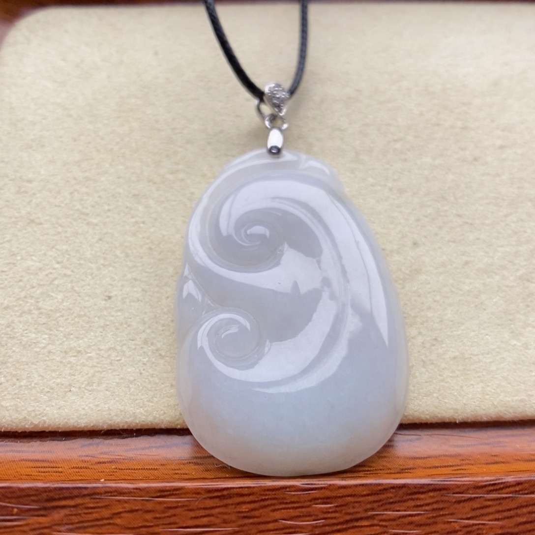 翡翠银S925镶嵌颈饰吊坠13