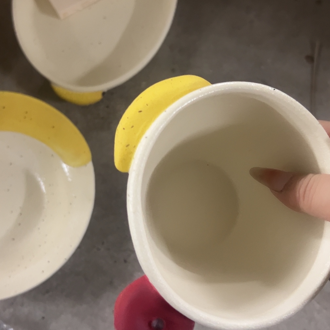 陶有异响香蕉苹果碗一个