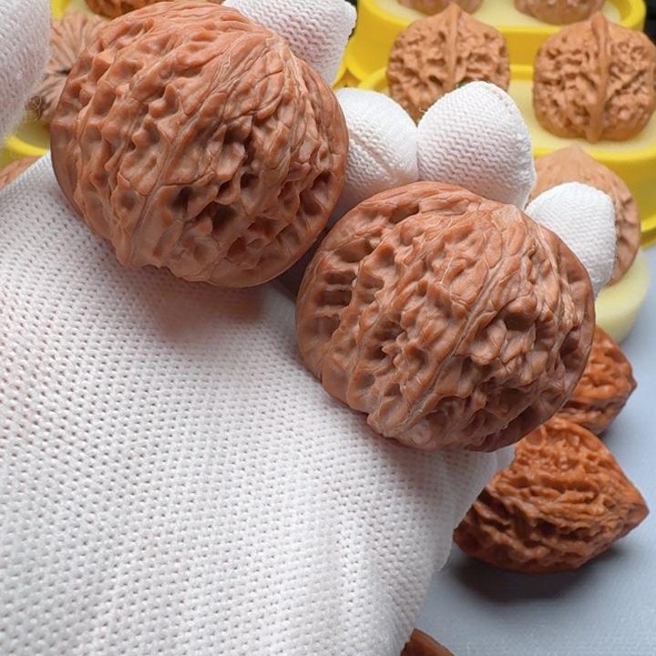 今***肉核桃精品山地磨盘文玩