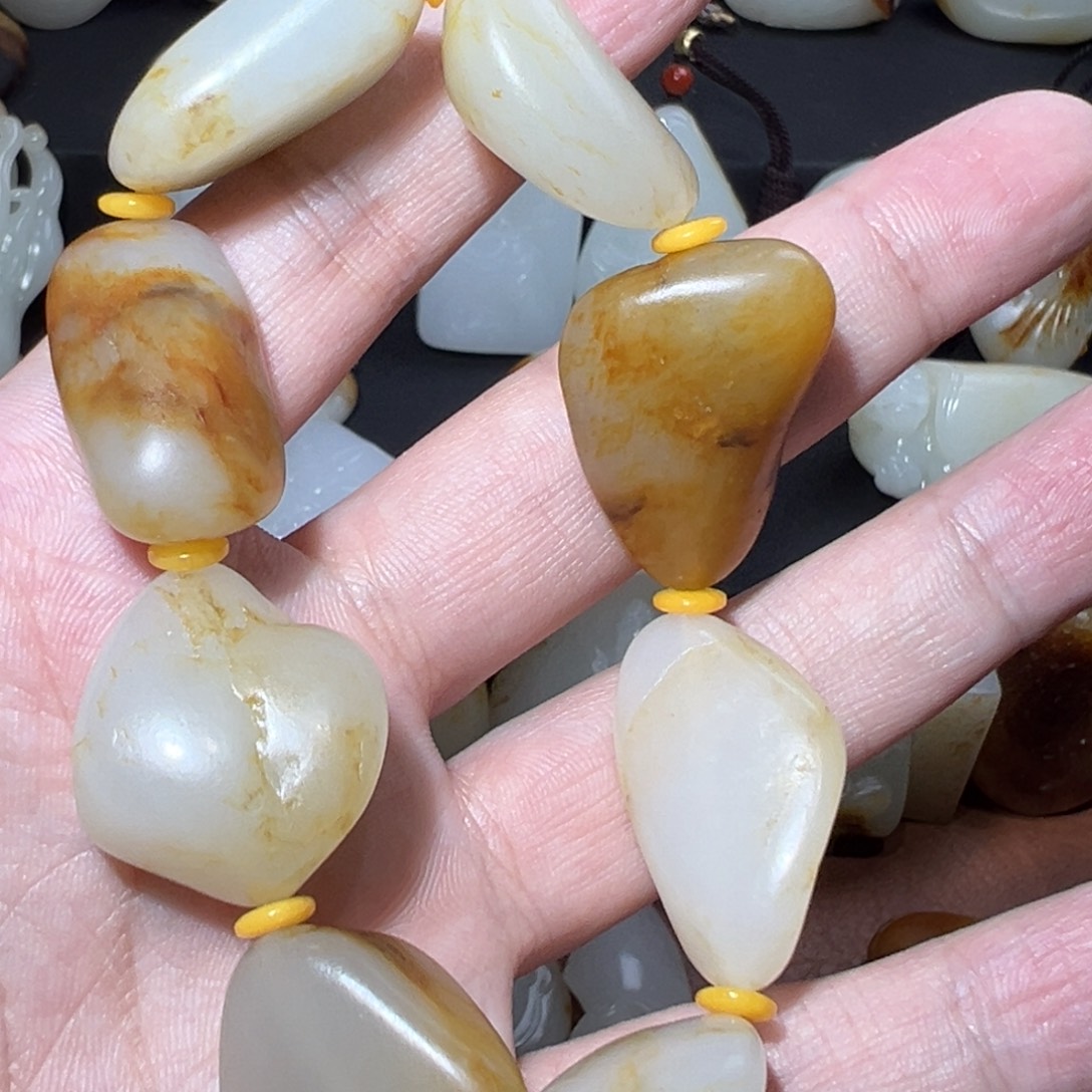 和田玉未镶嵌手链