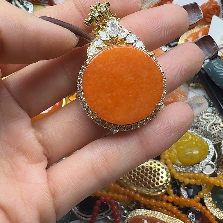 翡翠未镶嵌项链翡翠