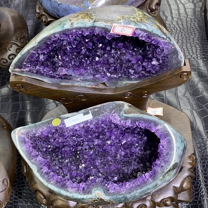 未镶嵌珠宝半成品紫晶紫晶聚宝盆
