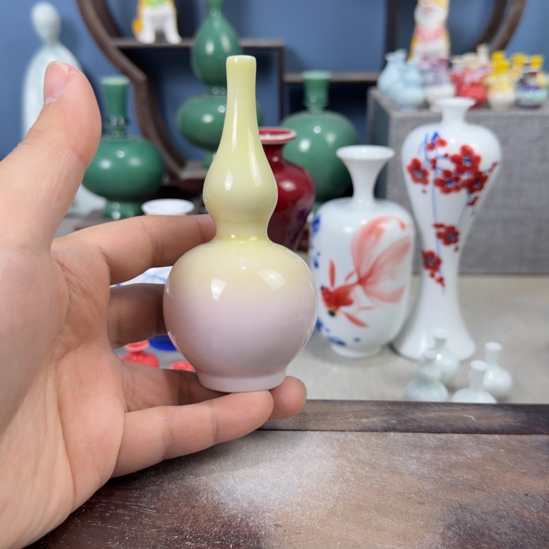陶瓷手工小花器摆件