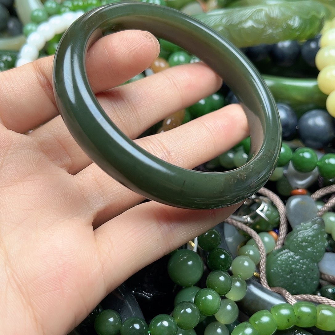 和田玉（黄玉）未镶嵌手镯59