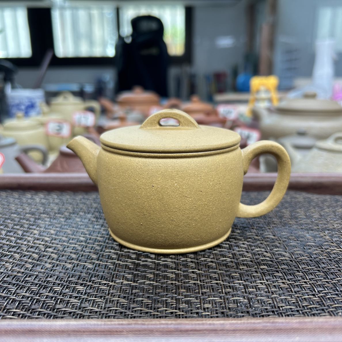 汉瓦壶段泥半手工制作160cc左右微瑕壶