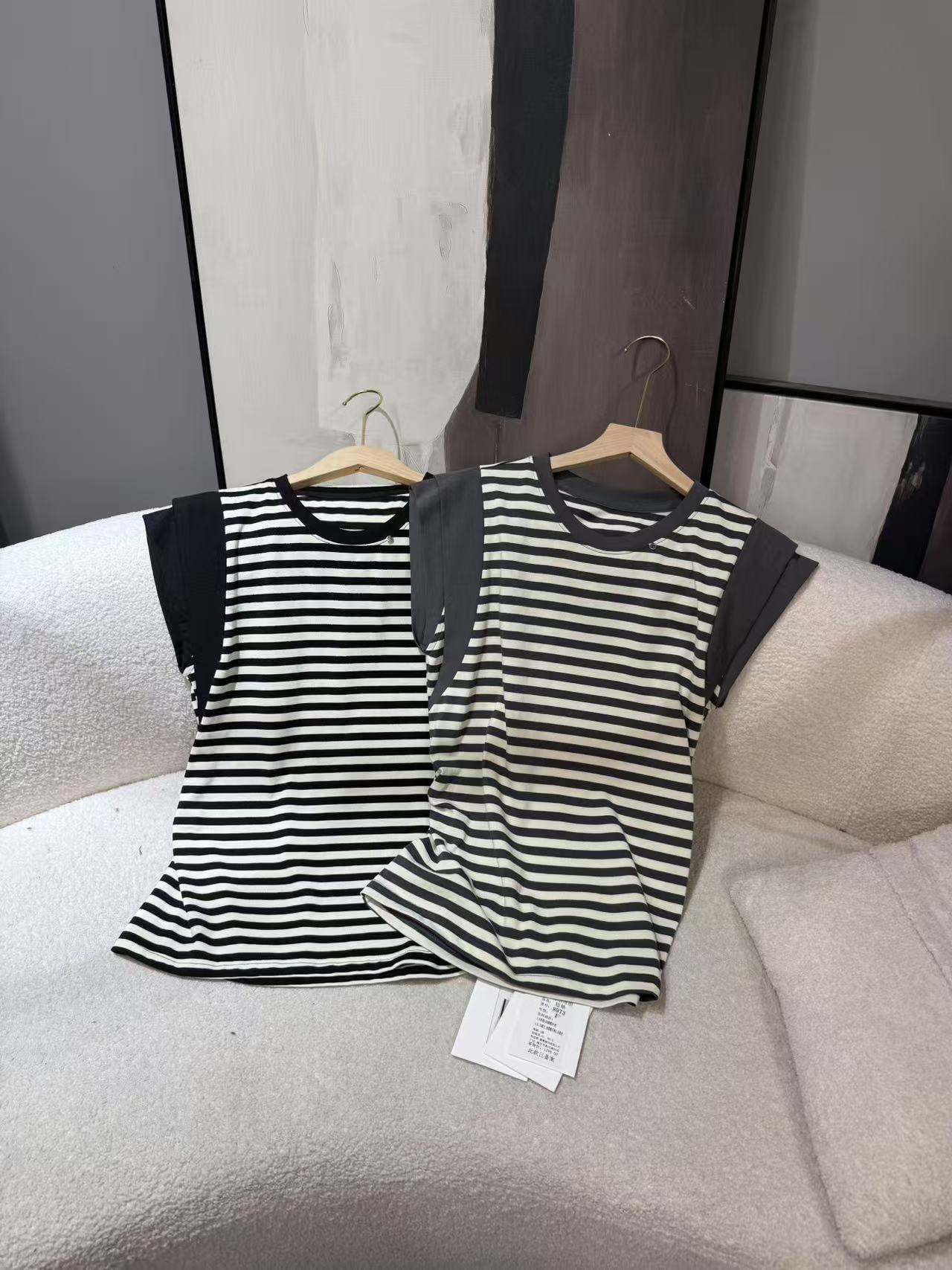 8973【PINGJIE】2025高货时尚宽松休闲潮流舒适百搭洋气短袖