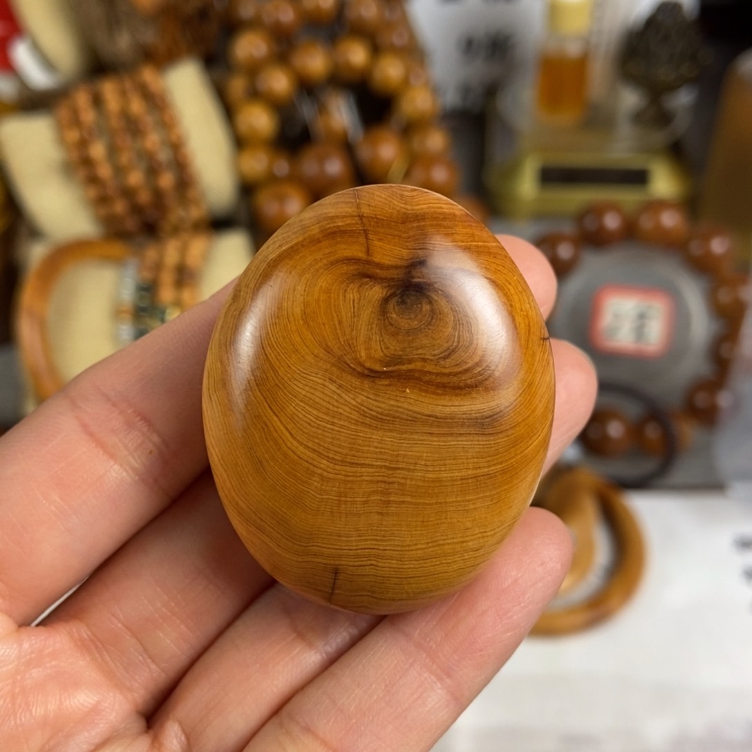 柏木（崖柏）手串/手链北太行高崖黑油骨料天眼手把件