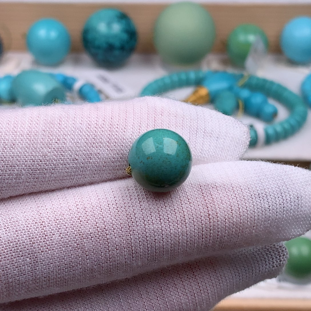 未镶嵌绿松石珠宝奇石12毫米