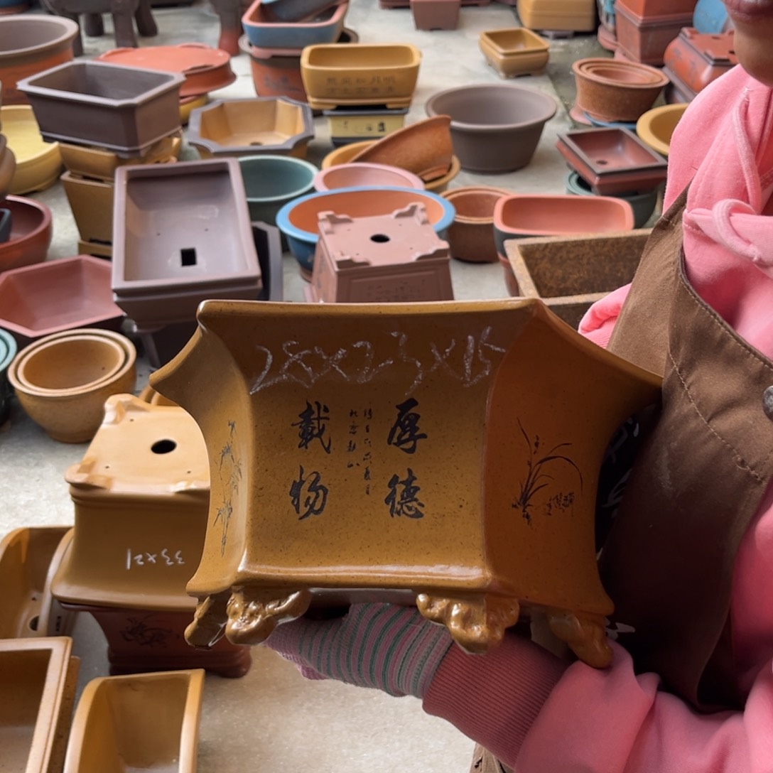 紫砂花盆盆景艺术