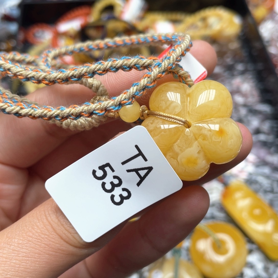 蜜蜡颈饰未镶嵌项链