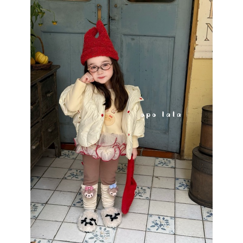 25秋 opolala 347-356女童深秋穿搭加厚保暖外套套装洋气时尚童装