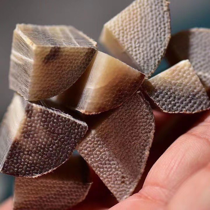 竹丝纹清晰可见原角摆件竹丝高档