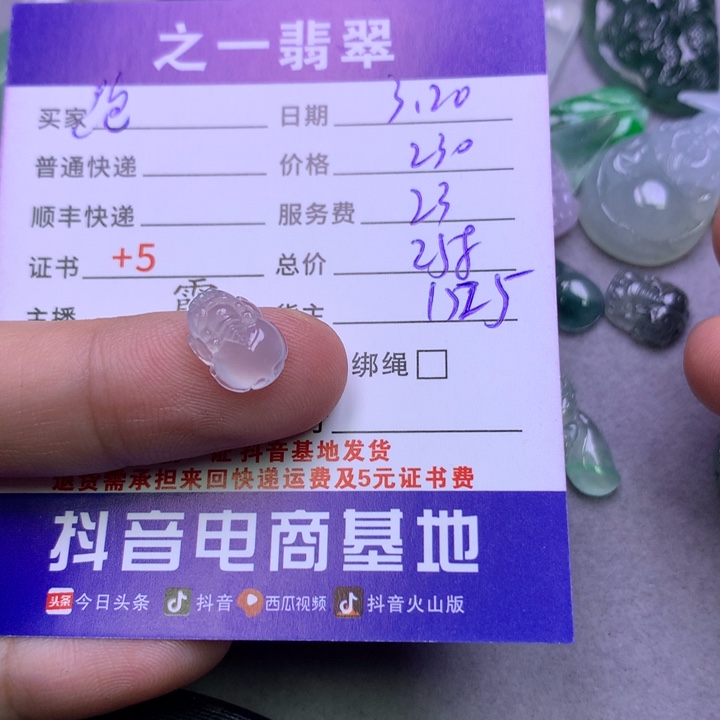 翡翠未镶嵌颈饰跑***笋