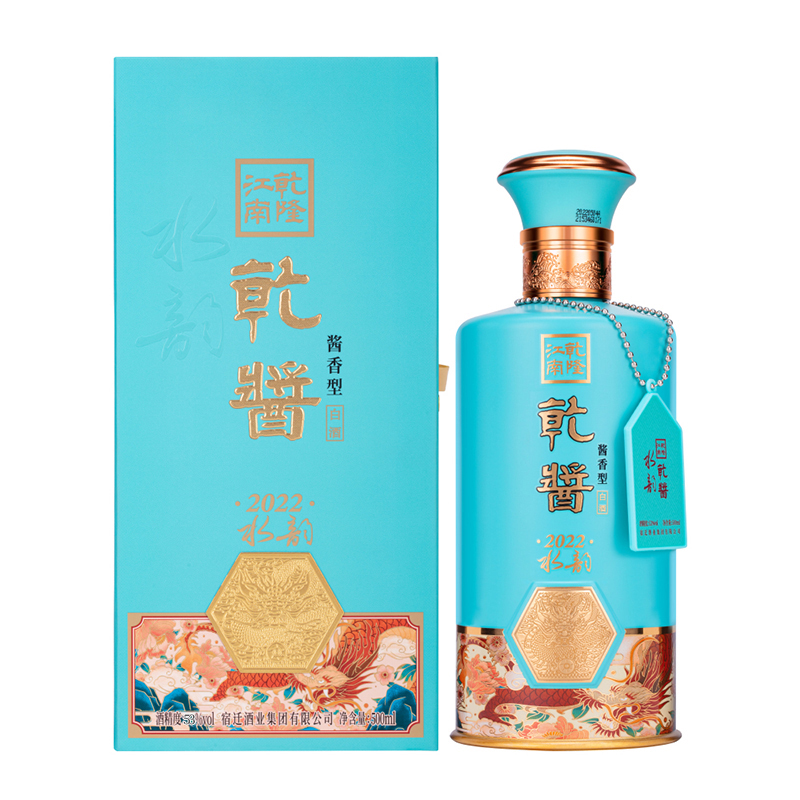 乾隆江南水韵乾酱白酒酱香型白酒500ml*4瓶 整箱500